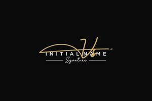 iniziale vs firma logo modello vettore. mano disegnato calligrafia lettering vettore illustrazione.