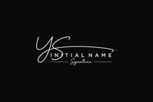 iniziale sì firma logo modello vettore. mano disegnato calligrafia lettering vettore illustrazione.