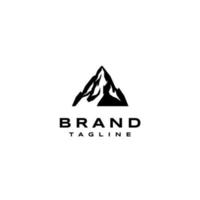 il picco silhouette di montagna logo design. logo design di selvaggio avventura quello genera adrenalina illustrato con coraggioso e stimolante montagna picchi. vettore