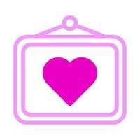 telecamera icona duotone rosa stile San Valentino illustrazione vettore elemento e simbolo Perfetto.