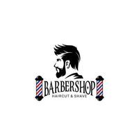 modello di vettore di logo del negozio di barbiere