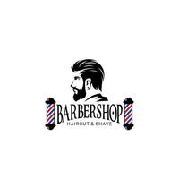 modello di vettore di logo del negozio di barbiere