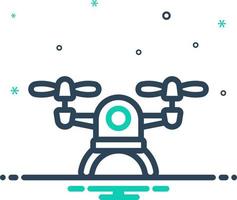 icona mix per drone vettore