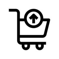 shopping carrello icona per il tuo sito web, mobile, presentazione, e logo design. vettore