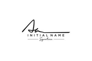 iniziale aa firma logo modello vettore. mano disegnato calligrafia lettering vettore illustrazione.