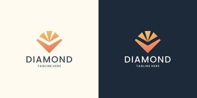 creativo diamante astratto logo, simbolo, icona, grafico, vettore. vettore
