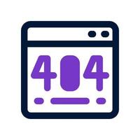 404 errore icona per il tuo sito web, mobile, presentazione, e logo design. vettore