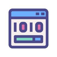 binario codice icona per il tuo sito web, mobile, presentazione, e logo design. vettore