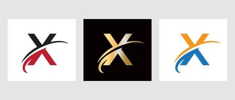 monogramma X lettera logotipo simbolo vettore