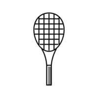 illustrazione vettoriale dell'icona del colore del tennis della racchetta