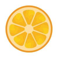 icona fresca di mezza arancia agrumi