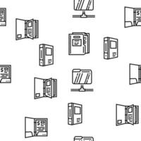 cartella carta attività commerciale file vuoto vettore senza soluzione di continuità modello