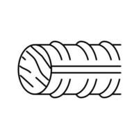 illustrazione vettoriale dell'icona della linea di raccordi filettati