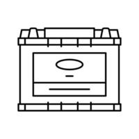 argento calcio batteria linea icona vettore illustrazione