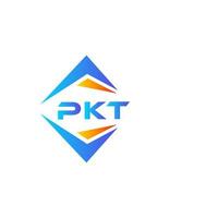 pkt astratto tecnologia logo design su bianca sfondo. pkt creativo iniziali lettera logo concetto. vettore