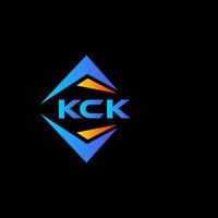 kck astratto tecnologia logo design su nero sfondo. kck creativo iniziali lettera logo concetto. vettore