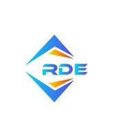 rde astratto tecnologia logo design su bianca sfondo. rde creativo iniziali lettera logo concetto. vettore
