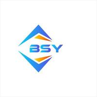 bsy astratto tecnologia logo design su bianca sfondo. bsy creativo iniziali lettera logo concetto. vettore