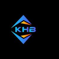 khb astratto tecnologia logo design su nero sfondo. khb creativo iniziali lettera logo concetto. vettore