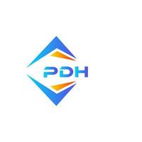 pdh astratto tecnologia logo design su bianca sfondo. pdh creativo iniziali lettera logo concetto. vettore