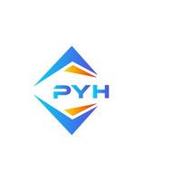 pyh astratto tecnologia logo design su bianca sfondo. pyh creativo iniziali lettera logo concetto. vettore