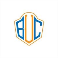 bvc astratto monogramma scudo logo design su bianca sfondo. bvc creativo iniziali lettera logo. vettore