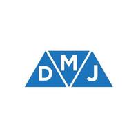 mdj astratto iniziale logo design su bianca sfondo. mdj creativo iniziali lettera logo concetto. vettore