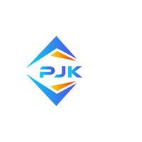 pjk astratto tecnologia logo design su bianca sfondo. pjk creativo iniziali lettera logo concetto. vettore