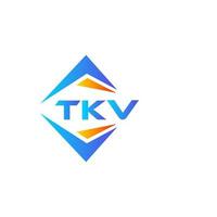 tkv astratto tecnologia logo design su bianca sfondo. tkv creativo iniziali lettera logo concetto. vettore