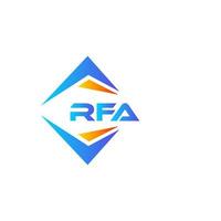 rfa astratto tecnologia logo design su bianca sfondo. rfa creativo iniziali lettera logo concetto. vettore