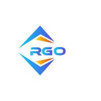 rgo astratto tecnologia logo design su bianca sfondo. rgo creativo iniziali lettera logo concetto. vettore