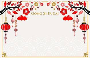 sfondo ornamento cinese design piatto semplice