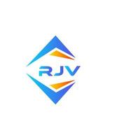 rjv astratto tecnologia logo design su bianca sfondo. rjv creativo iniziali lettera logo concetto. vettore