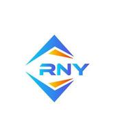 rny astratto tecnologia logo design su bianca sfondo. rny creativo iniziali lettera logo concetto. vettore