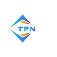 tfn astratto tecnologia logo design su bianca sfondo. tfn creativo iniziali lettera logo concetto. vettore