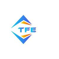 tfe astratto tecnologia logo design su bianca sfondo. tfe creativo iniziali lettera logo concetto. vettore