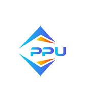ppu astratto tecnologia logo design su bianca sfondo. ppu creativo iniziali lettera logo concetto. vettore