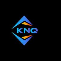 knq astratto tecnologia logo design su nero sfondo. knq creativo iniziali lettera logo concetto. vettore