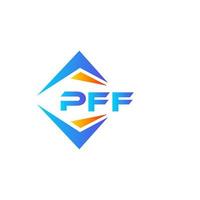 pff astratto tecnologia logo design su bianca sfondo. pff creativo iniziali lettera logo concetto. vettore