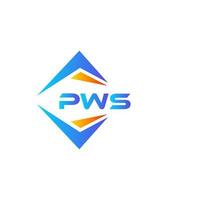 pws astratto tecnologia logo design su bianca sfondo. pws creativo iniziali lettera logo concetto. vettore