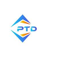ptd astratto tecnologia logo design su bianca sfondo. ptd creativo iniziali lettera logo concetto. vettore