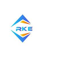 rke astratto tecnologia logo design su bianca sfondo. rke creativo iniziali lettera logo concetto. vettore