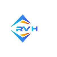 rvh astratto tecnologia logo design su bianca sfondo. rvh creativo iniziali lettera logo concetto. vettore