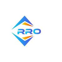 rro astratto tecnologia logo design su bianca sfondo. rro creativo iniziali lettera logo concetto. vettore