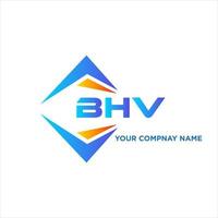 bhv astratto tecnologia logo design su bianca sfondo. bhv creativo iniziali lettera logo concetto. vettore