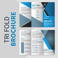 aziendale attività commerciale tri-fold opuscolo o professionale azienda profilo modello design vettore