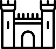 illustrazione vettoriale del castello su uno sfondo. simboli di qualità premium. icone vettoriali per il concetto e la progettazione grafica.