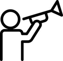 illustrazione vettoriale di tromba su uno sfondo simboli di qualità premium. icone vettoriali per il concetto e la progettazione grafica.
