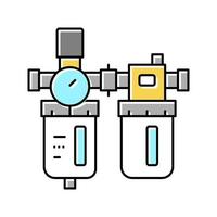filtro dell'icona a colori del compressore d'aria illustrazione vettoriale