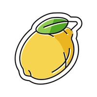 Limone fessura gioco colore icona vettore illustrazione